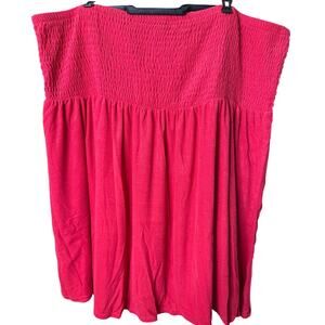 Torrid Strapless Beach Dress Size 6X in Hot Pink